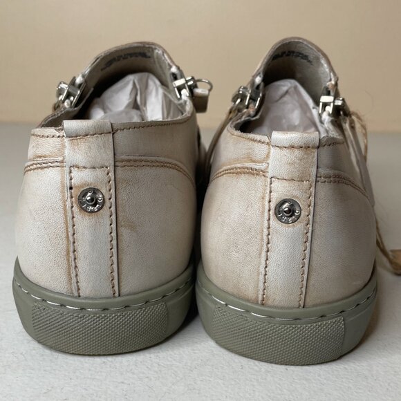 Diesel D-Icon Leather Distressed Zip Slip On Shoes Mens EU Size 46, US 12.5 - Picture 7 of 16